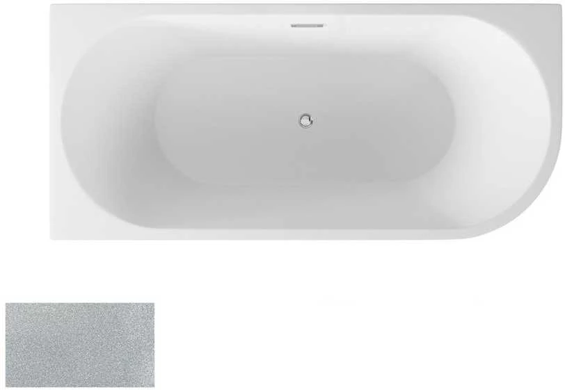 Vonia Besco Zoya Glam Sidabrinis, 150 x 75 cm, kairinė, su chrome sifonu