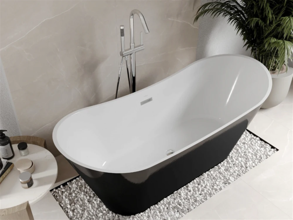 Vonia Mexen Celia, 170 x 75 cm, Baltas/Juodas+Chrome