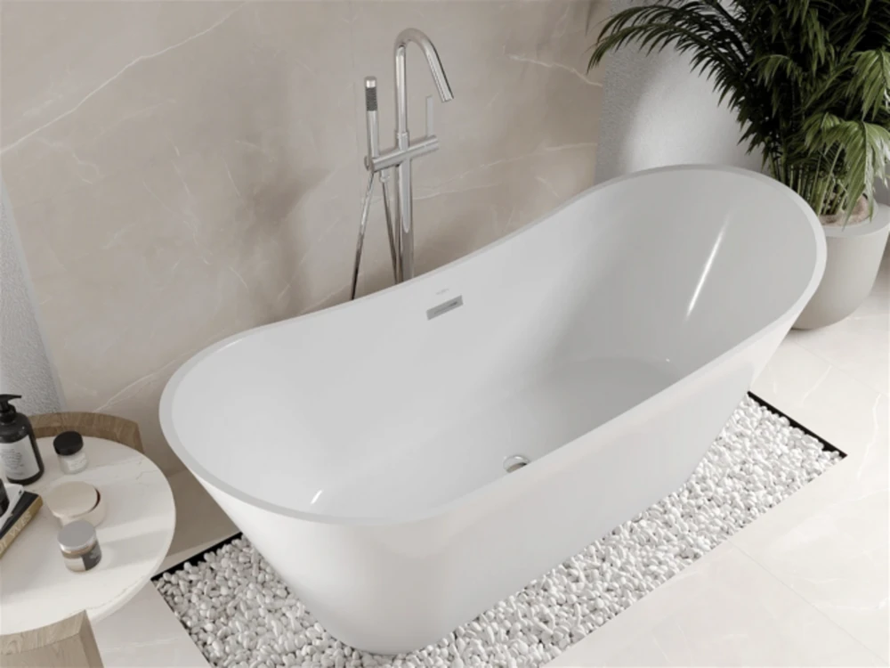 Vonia Mexen Celia, 170 x 75 cm, Baltas+Chrome