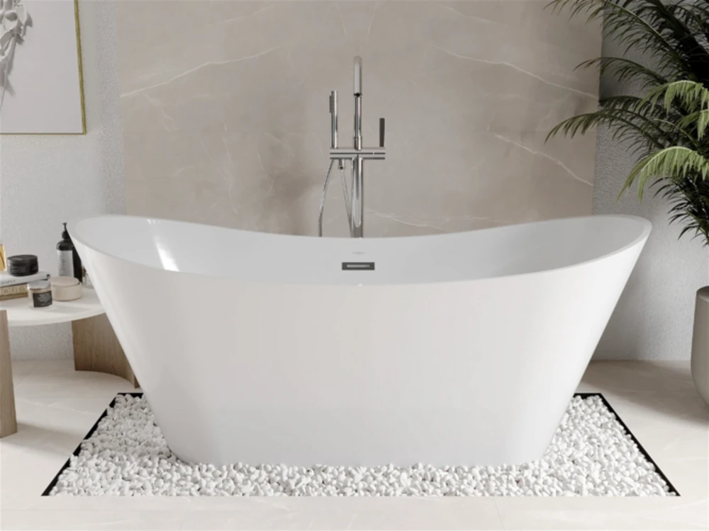 Vonia Mexen Celia, 170 x 75 cm, Baltas+Chrome