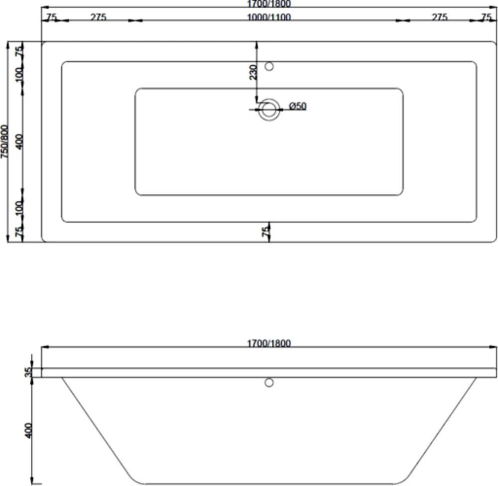 Vonia Mexen Cube su apdaila ir stiklo sienele, 180x80 cm + 120 cm, baltas+III/fold/juodas