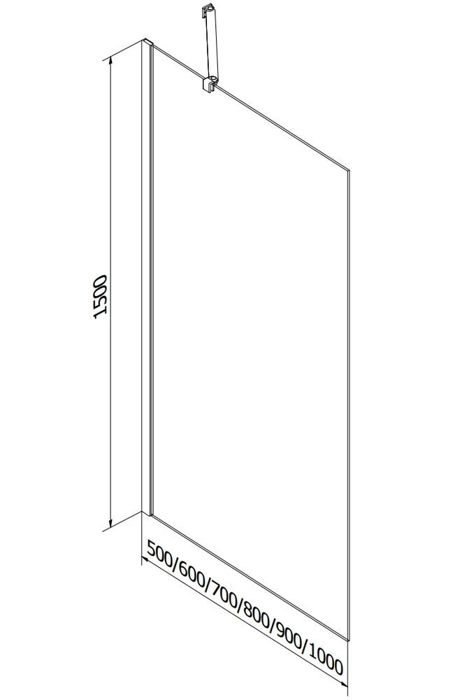 Vonia Mexen Cubik su apdaila ir stiklo sienele, 160x70 cm + 90 cm, Baltas+Juodas grid