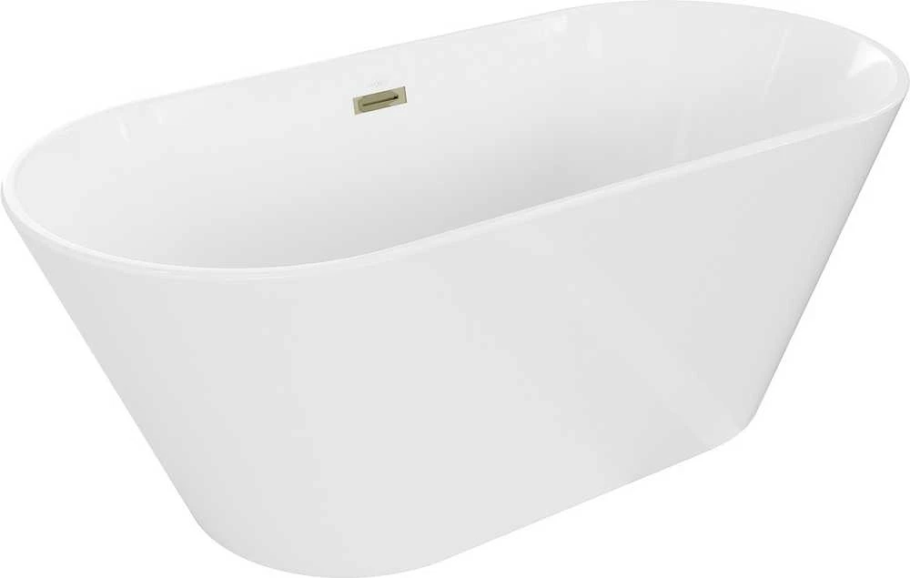 Vonia Mexen Flavia su sifonu, 160 x 74 cm, Baltas+Gold
