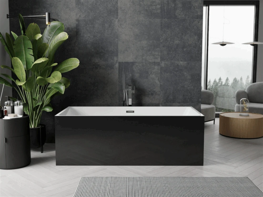 Vonia Mexen Nita, 170 x 80 cm, Baltas/Juodas+Chrome