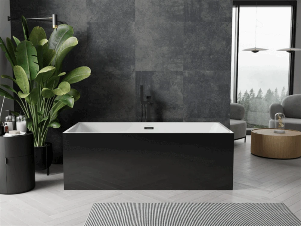 Vonia Mexen Nita,170 x 80 cm, Baltas/Juodas+Juodas