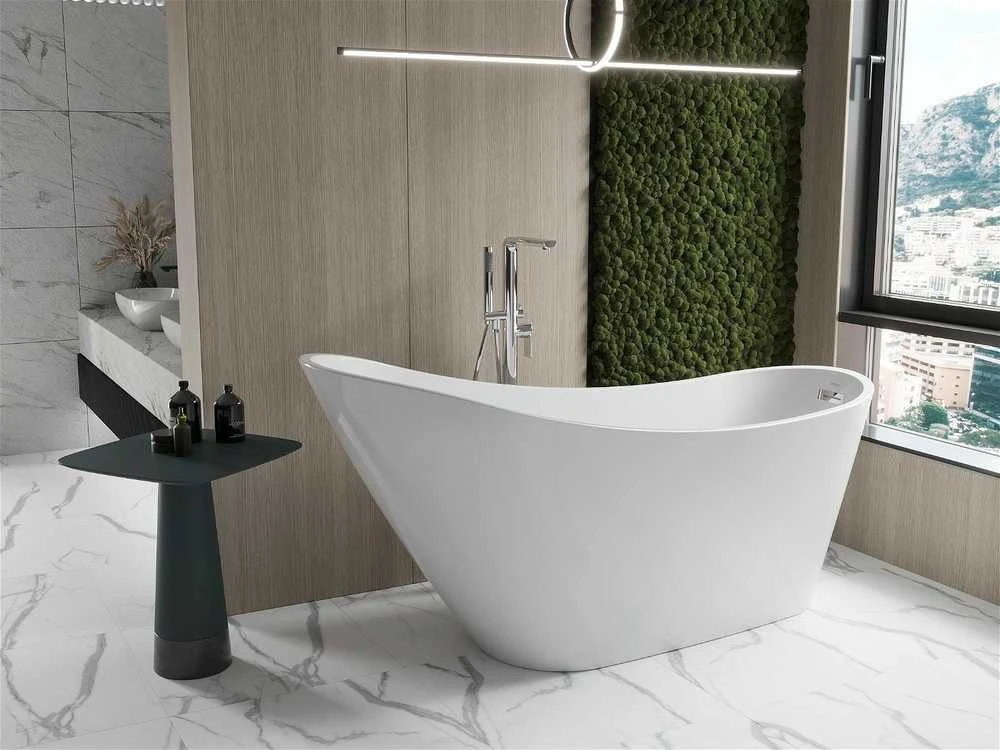 Vonia Mexen Oviedo, 170x76 cm, Baltas+Chrome