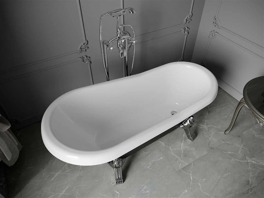Vonia Mexen Retro, 150 x 73 cm, Juodas/Baltas+Chrome