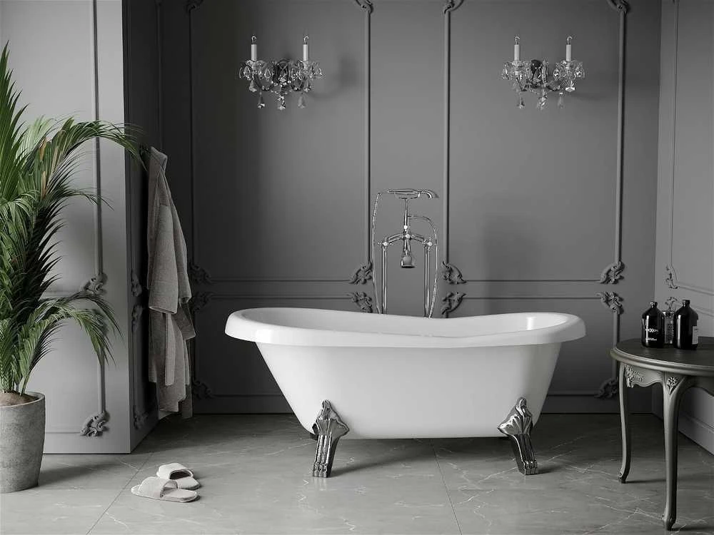 Vonia Mexen Retro, 170x75 cm, Baltas+Chrome