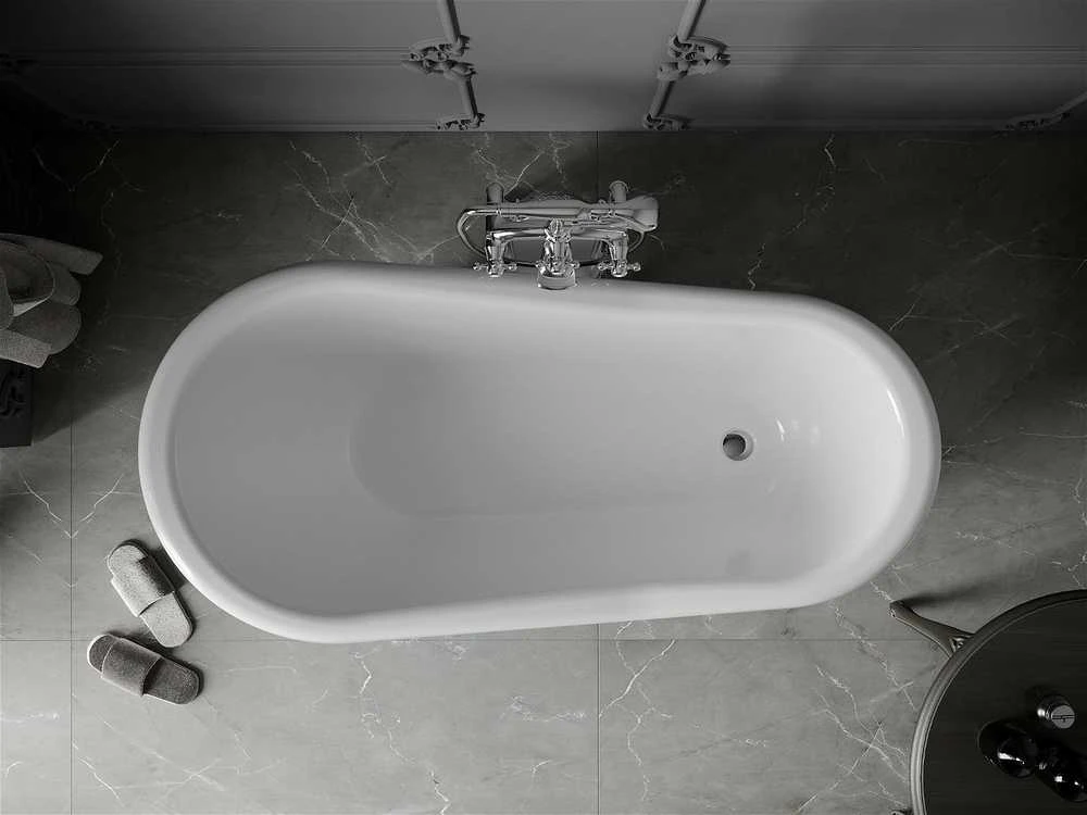Vonia Mexen Retro, 170x75 cm, Juodas/Baltas+Chrome