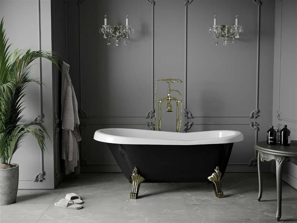 Vonia Mexen Retro, 170x75 cm, Juodas/Baltas+Gold