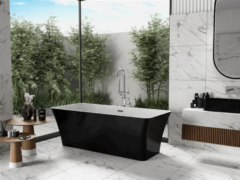 Vonia Mexen Tonia, 170 x 75 cm, Baltas/Juodas+Chrome