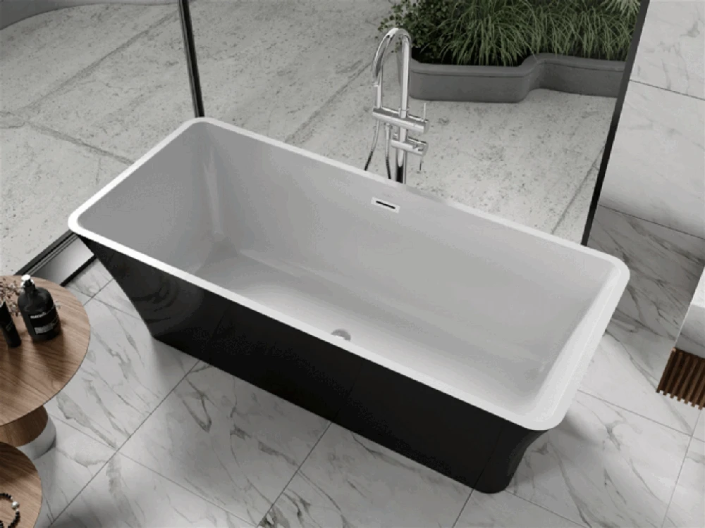 Vonia Mexen Tonia, 170 x 75 cm, Baltas/Juodas+Chrome