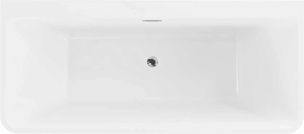 Vonia Mexen Volta su sifonu, 170 x 75 cm, Baltas+Chrome