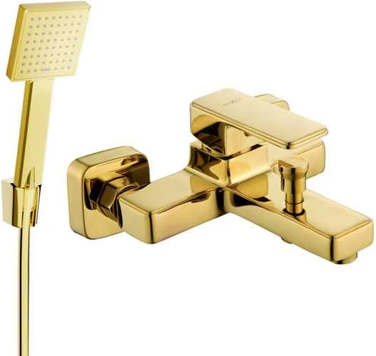 Vonios dušo komplektas su maišytuvu Mexen Cetus R-45, Gold