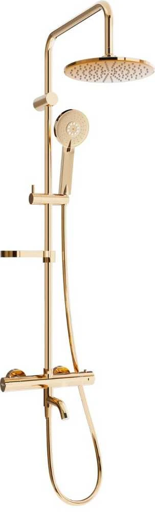 Vonios-dušo sistema su termostatu Mexen KX40, Rose Gold