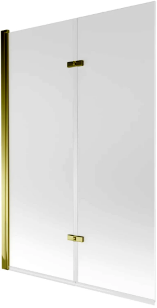 Vonios sienelė Mexen Castor II, Gold/matinis stiklas, 120 x 150 cm