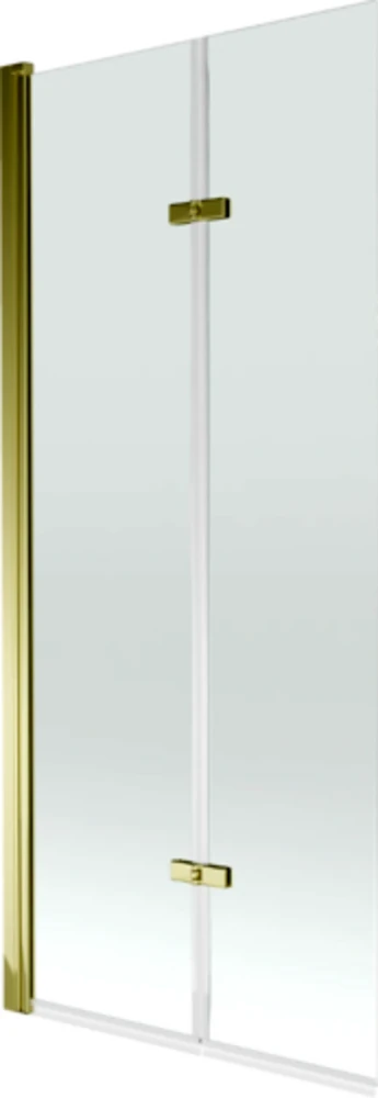 Vonios sienelė Mexen Castor II, Gold/skaidrus stiklas, 80 x 150 cm