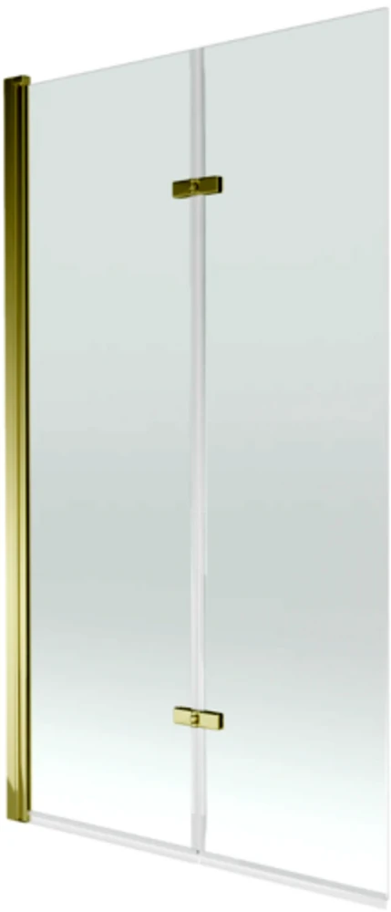 Vonios sienelė Mexen Castor II, Gold/skaidrus stiklas, 100 x 150 cm