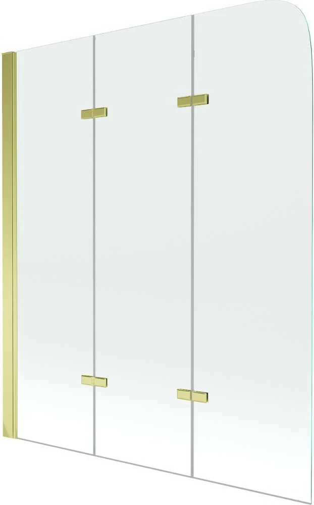 Vonios sienelė Mexen Felix III, 120 x 140 cm, Gold/Transparent