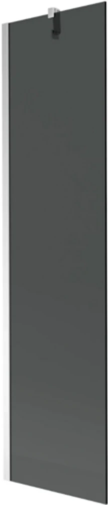 Vonios sienelė Mexen Next I, Chrome/grafito stiklas, 50 x 150 cm