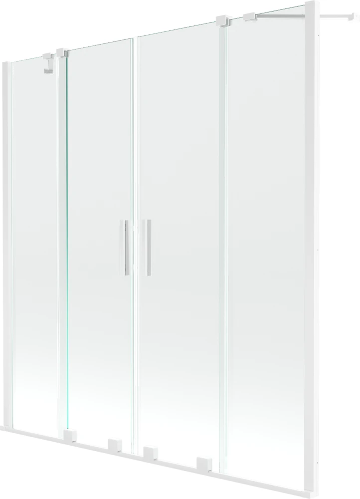 Vonios sienelė Mexen Velar Duo II, Baltas, 150 x 150 cm
