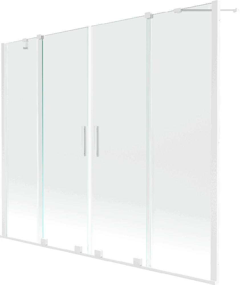 Vonios sienelė Mexen Velar Duo II, Baltas, 180 x 150 cm
