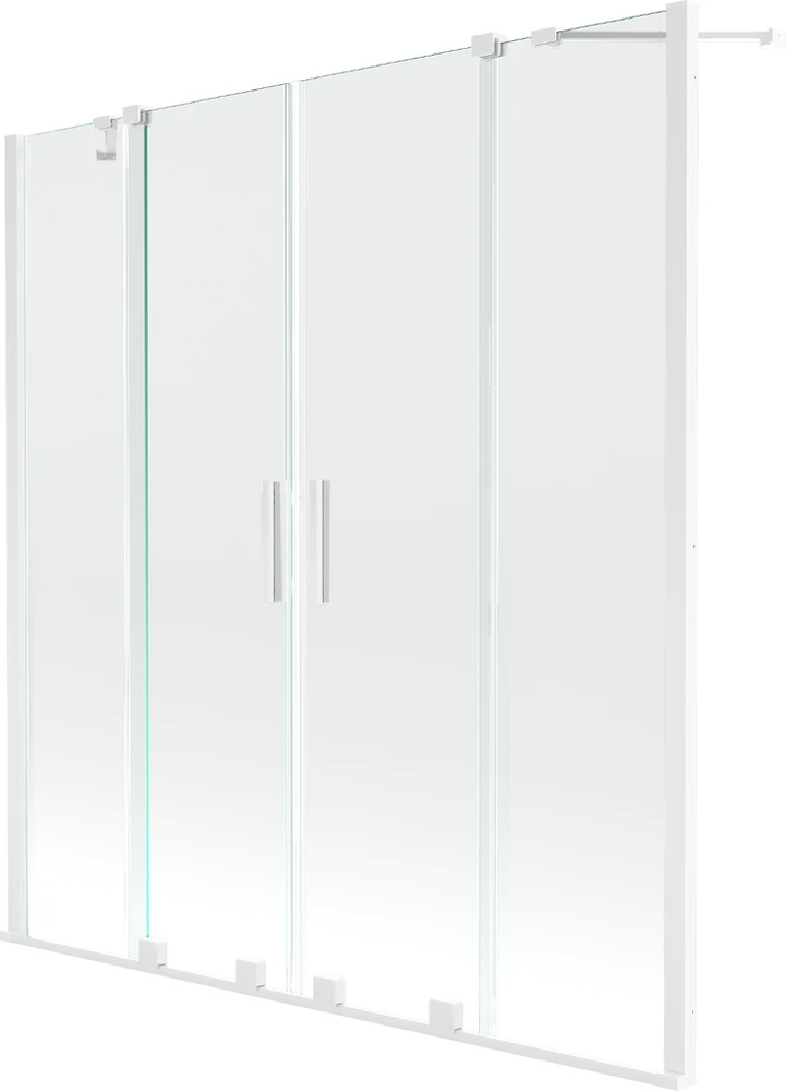 Vonios sienelė Mexen Velar Duo II, Baltas, 140 x 150 cm