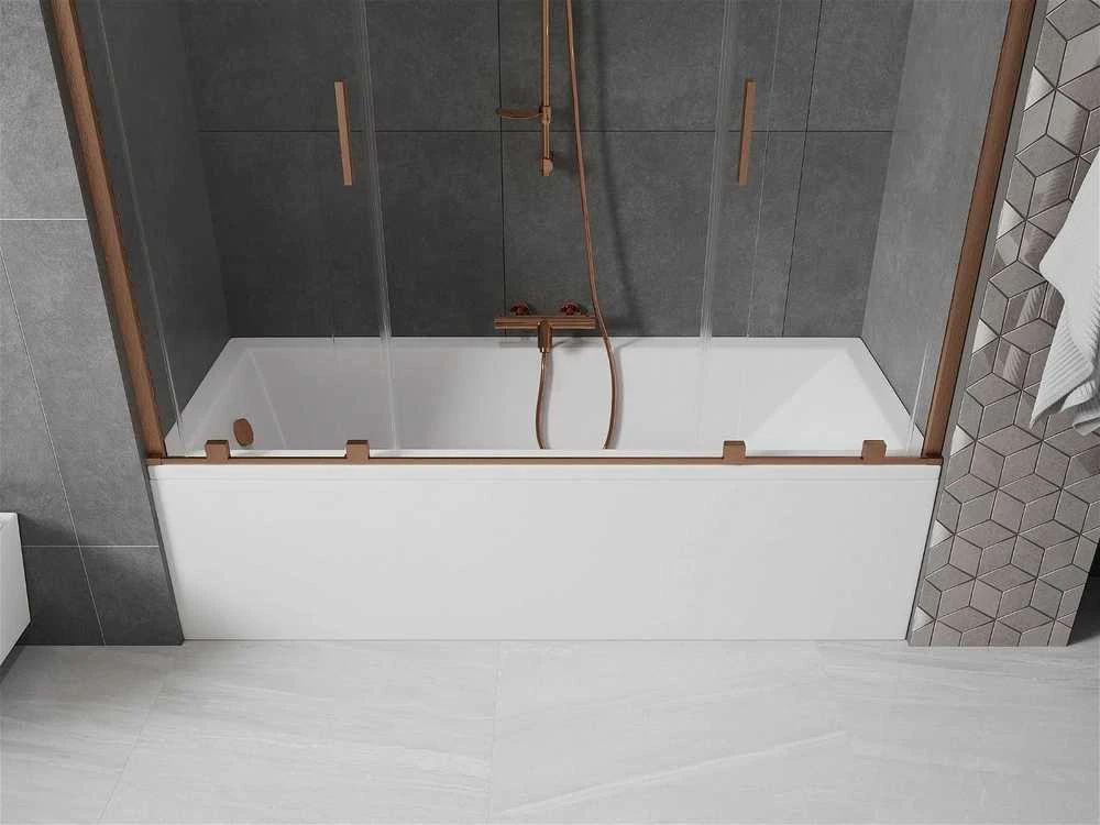 Vonios sienelė Mexen Velar Duo II, Brushed copper, 150 x 150 cm