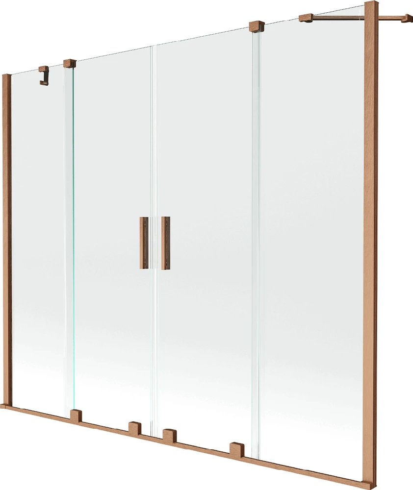 Vonios sienelė Mexen Velar Duo II, Brushed copper, 170 x 150 cm