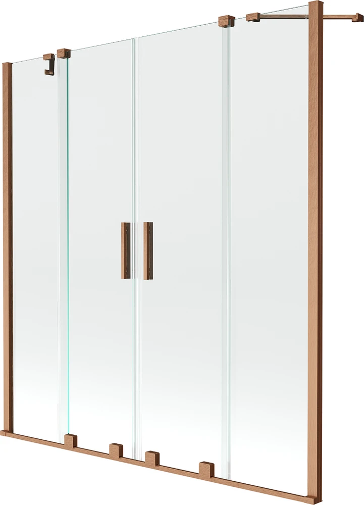 Vonios sienelė Mexen Velar Duo II, Brushed copper, 140 x 150 cm
