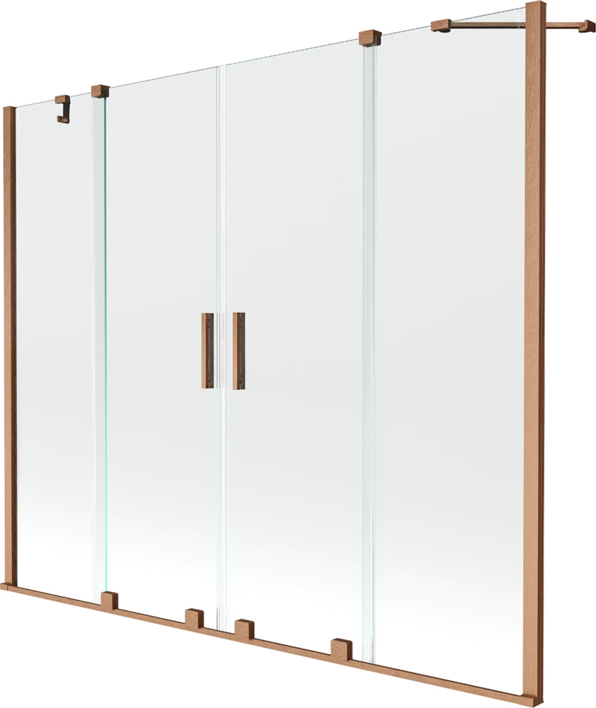 Vonios sienelė Mexen Velar Duo II, Brushed copper, 180 x 150 cm