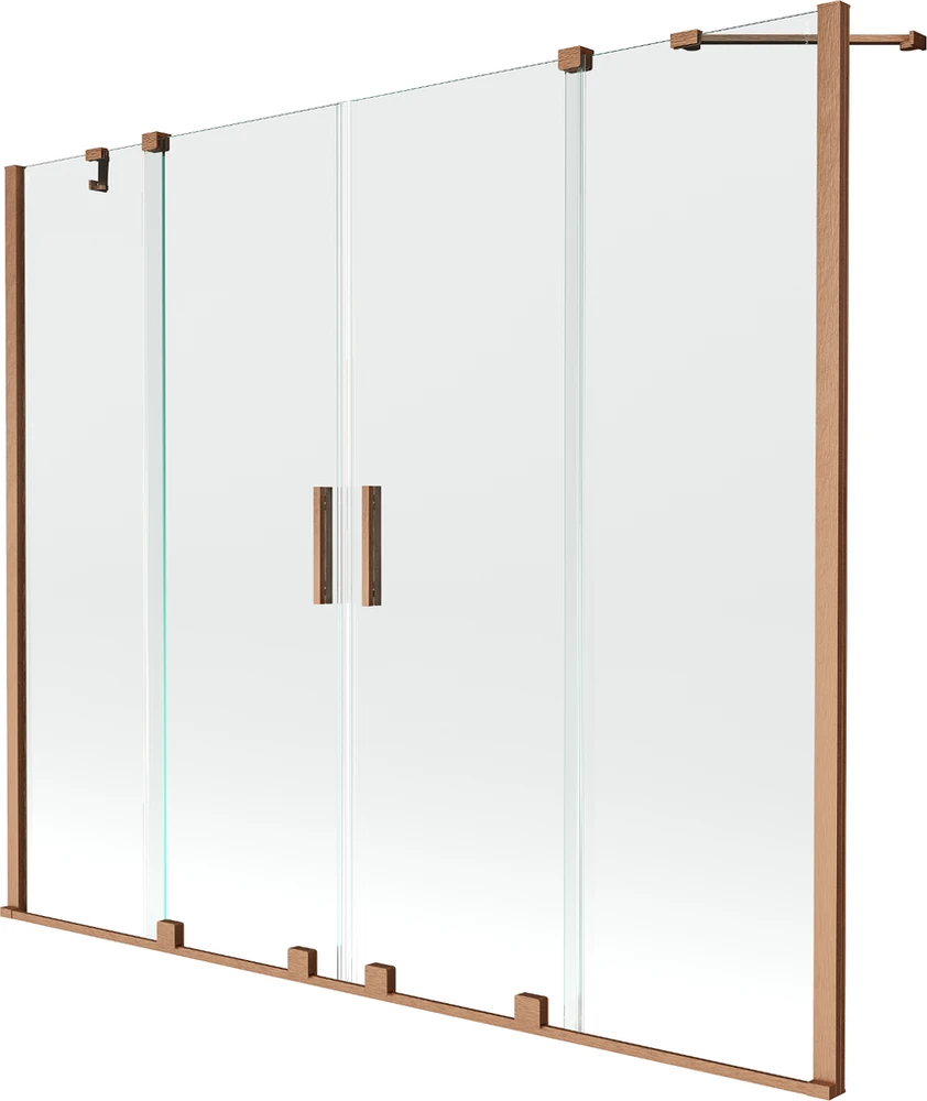 Vonios sienelė Mexen Velar Duo II, Brushed copper, 190 x 150 cm