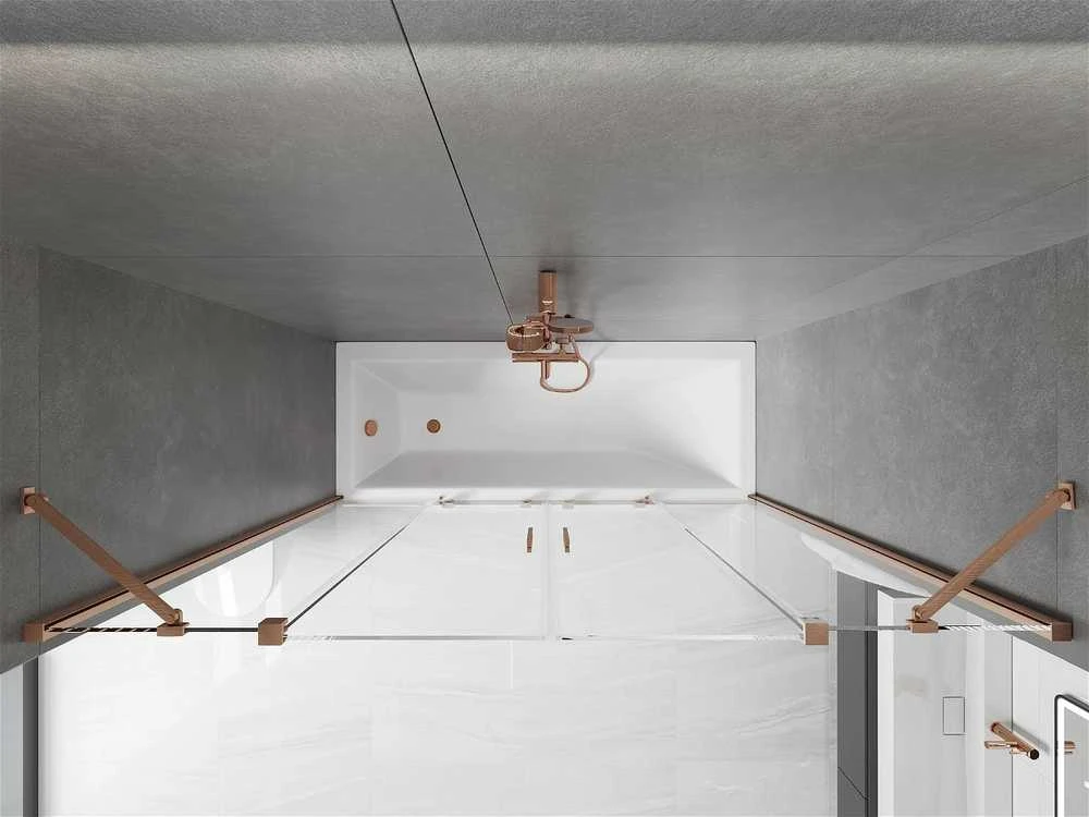 Vonios sienelė Mexen Velar Duo II, Brushed copper, 170 x 150 cm
