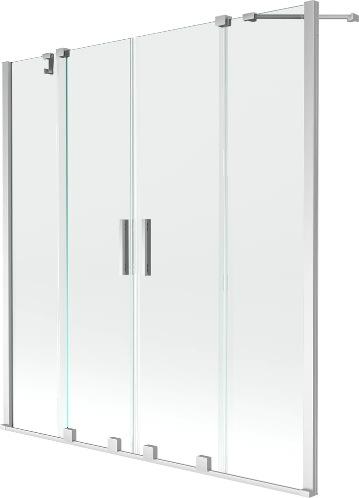 Vonios sienelė Mexen Velar Duo II, Chrome, 150 x 150 cm
