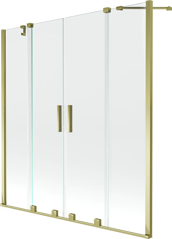 Vonios sienelė Mexen Velar Duo II, Gold, 150 x 150 cm