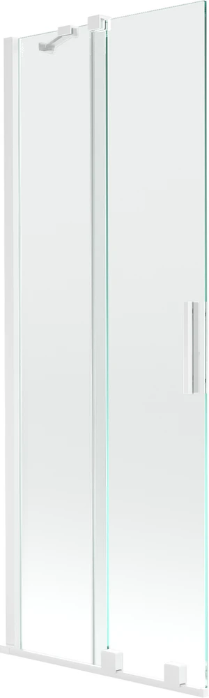 Vonios sienelė Mexen Velar II, Baltas, 75 x 150 cm