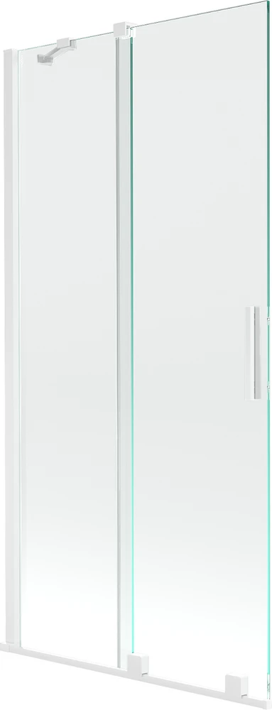 Vonios sienelė Mexen Velar II, Baltas, 95 x 150 cm
