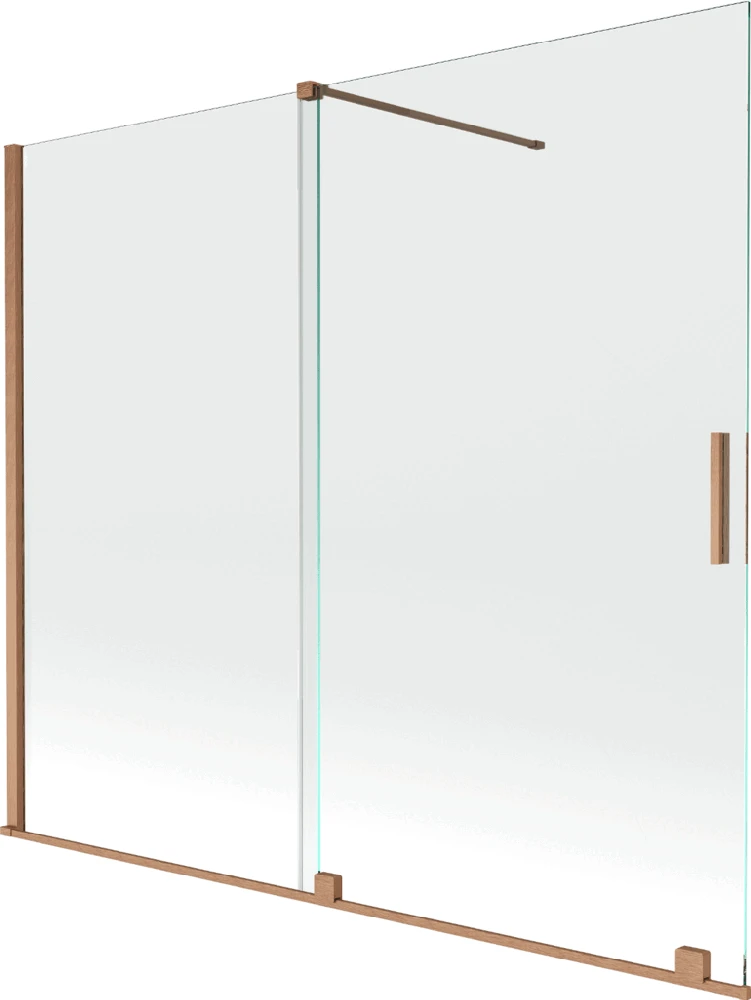 Vonios sienelė Mexen Velar II, Brushed copper, 180 x 150 cm