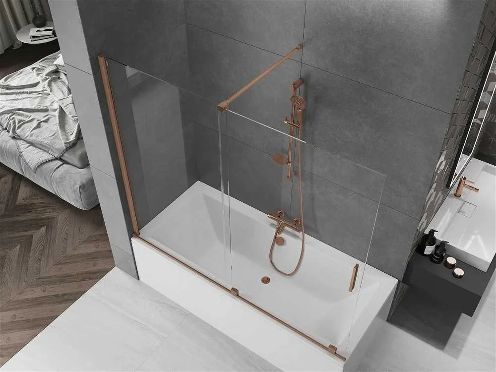Vonios sienelė Mexen Velar II, Brushed copper, 170 x 150 cm