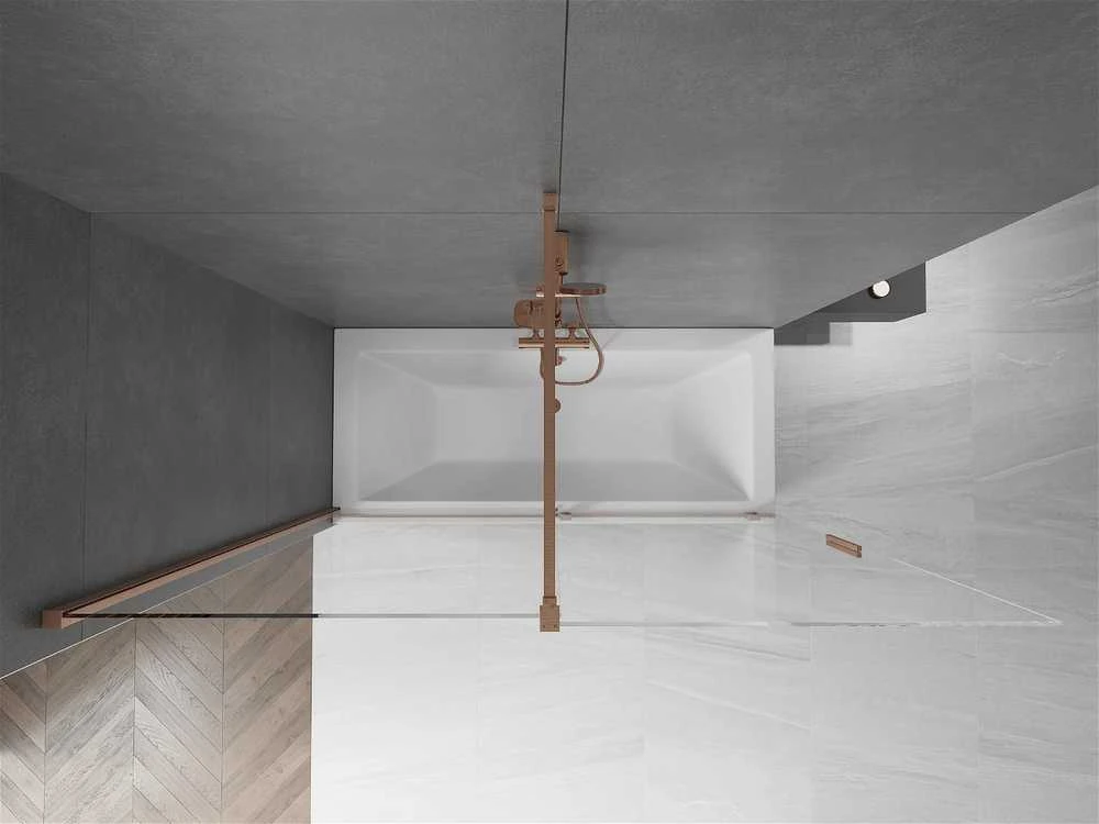 Vonios sienelė Mexen Velar II, Brushed copper, 120 x 150 cm