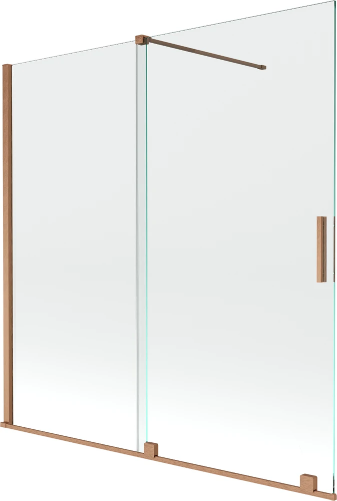 Vonios sienelė Mexen Velar II, Brushed copper, 160 x 150 cm