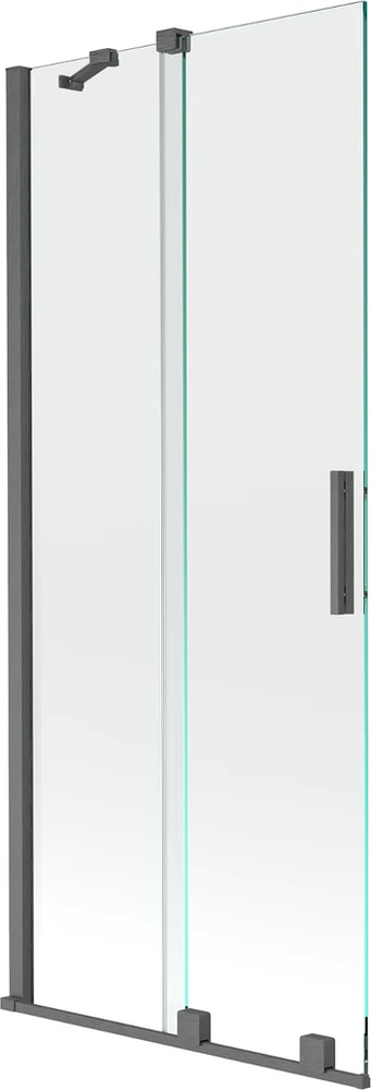 Vonios sienelė Mexen Velar II, Brushed gun pilka, 85 x 150 cm