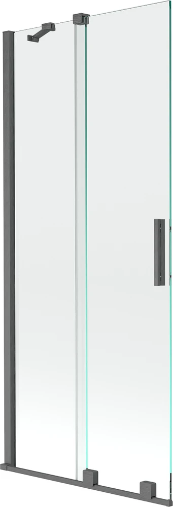 Vonios sienelė Mexen Velar II, Brushed gun pilka, 80 x 150 cm