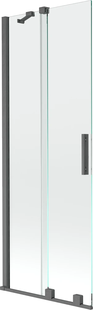 Vonios sienelė Mexen Velar II, Brushed gun pilka, 70 x 150 cm