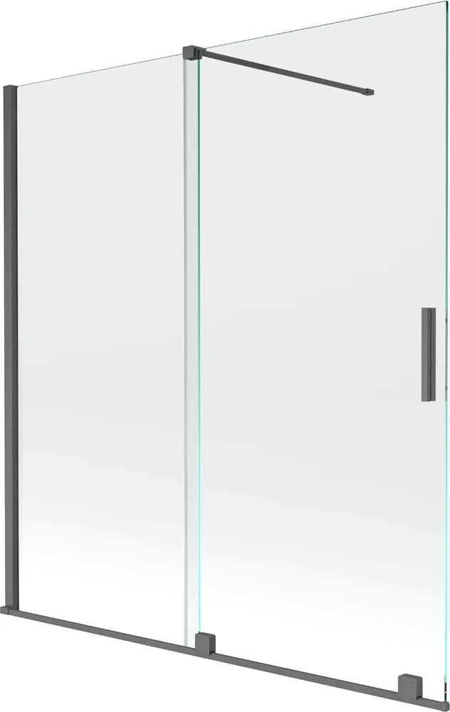 Vonios sienelė Mexen Velar II, Brushed gun pilka, 150 x 150 cm