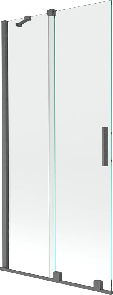 Vonios sienelė Mexen Velar II, Brushed gun pilka, 95 x 150 cm