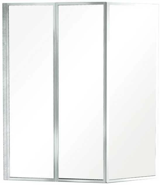 Vonios stiklo sienelė Besco Ambition Premium 3, 130x140 cm