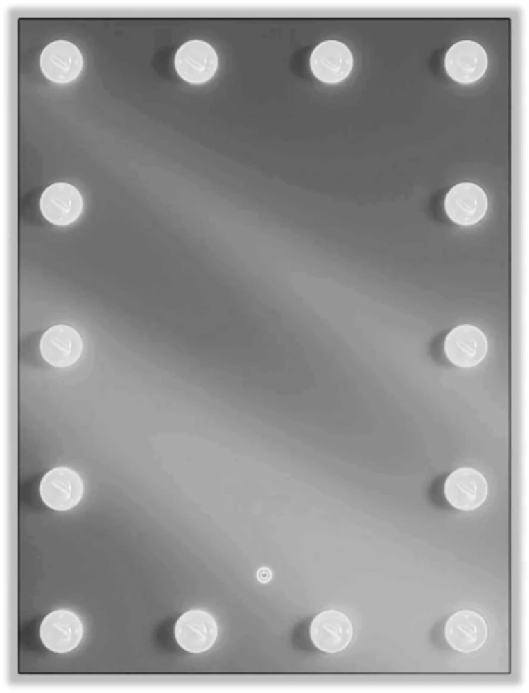 Vonios veidrodis Mexen Dona su LED apšvietimu ir šildymo kilimėliu, 60 x 80 cm