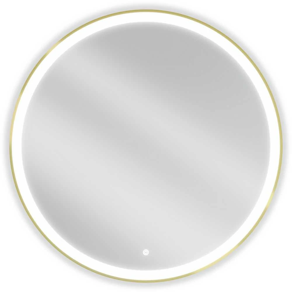 Vonios veidrodis Mexen Esso Gold su LED apšvietimu ir apsauga nuo rasojimo, 90 cm