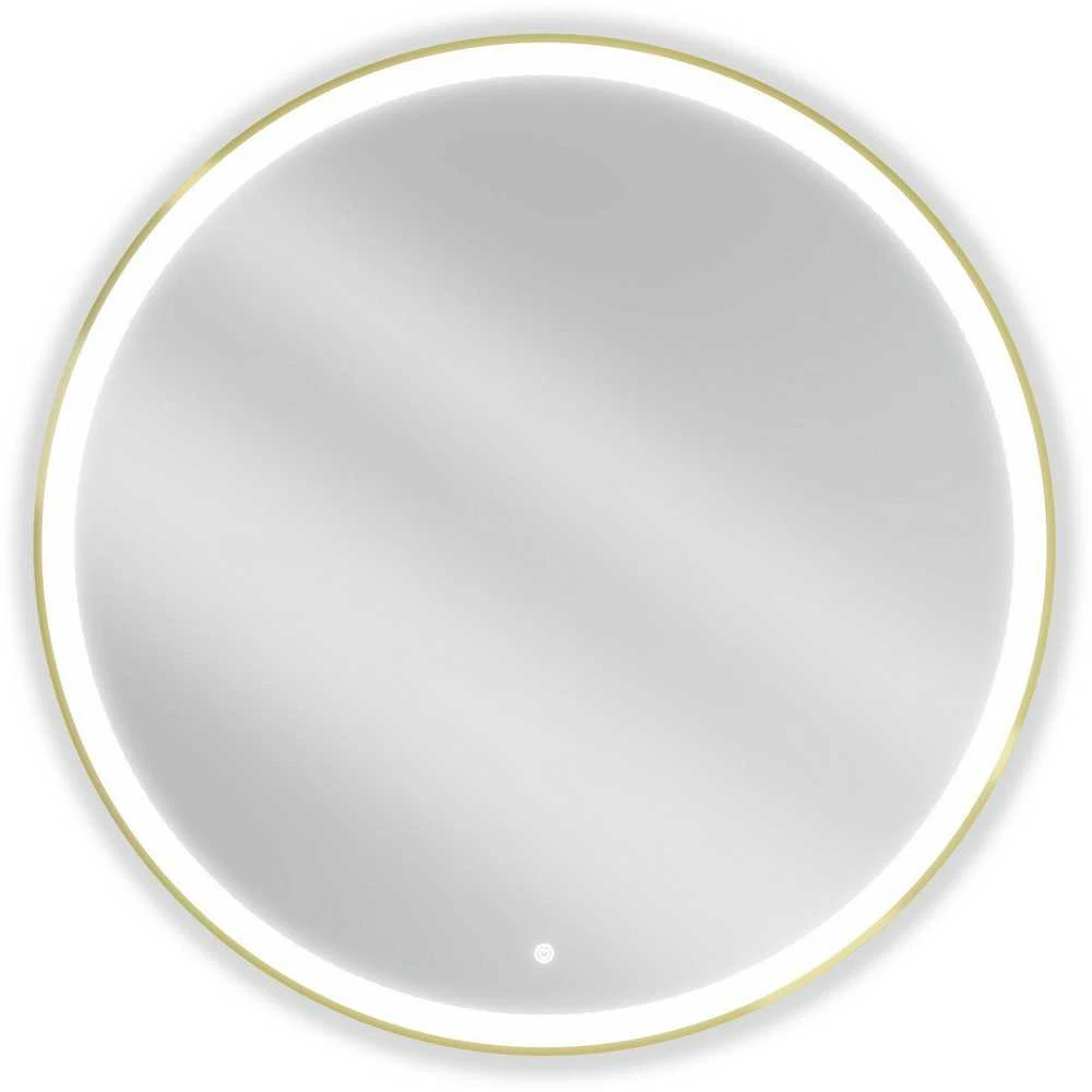 Vonios veidrodis Mexen Esso Gold su LED apšvietimu ir apsauga nuo rasojimo, 100 cm